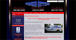 Desktop Screenshot of pioneergutters.com